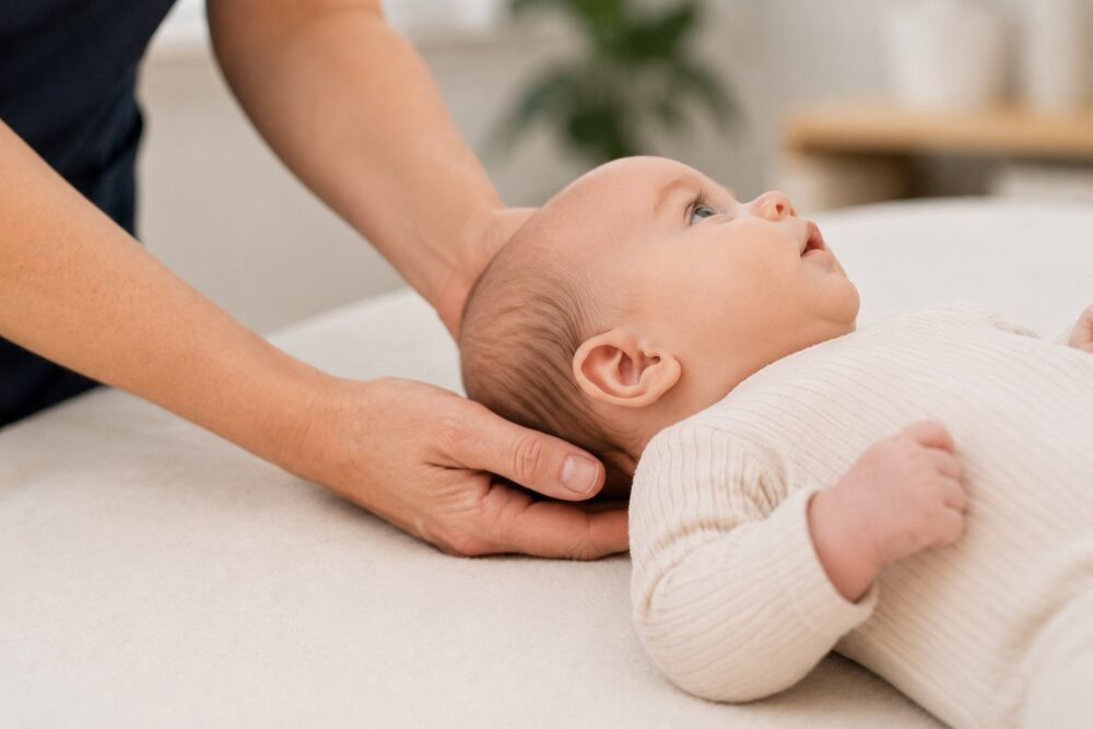 Babyonderzoek voorkeurshouding Spine Clinics
