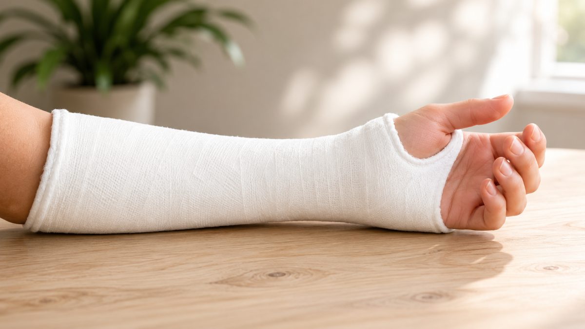 Onderarm in gips na een botbreuk - symptomen - Spine Clinics