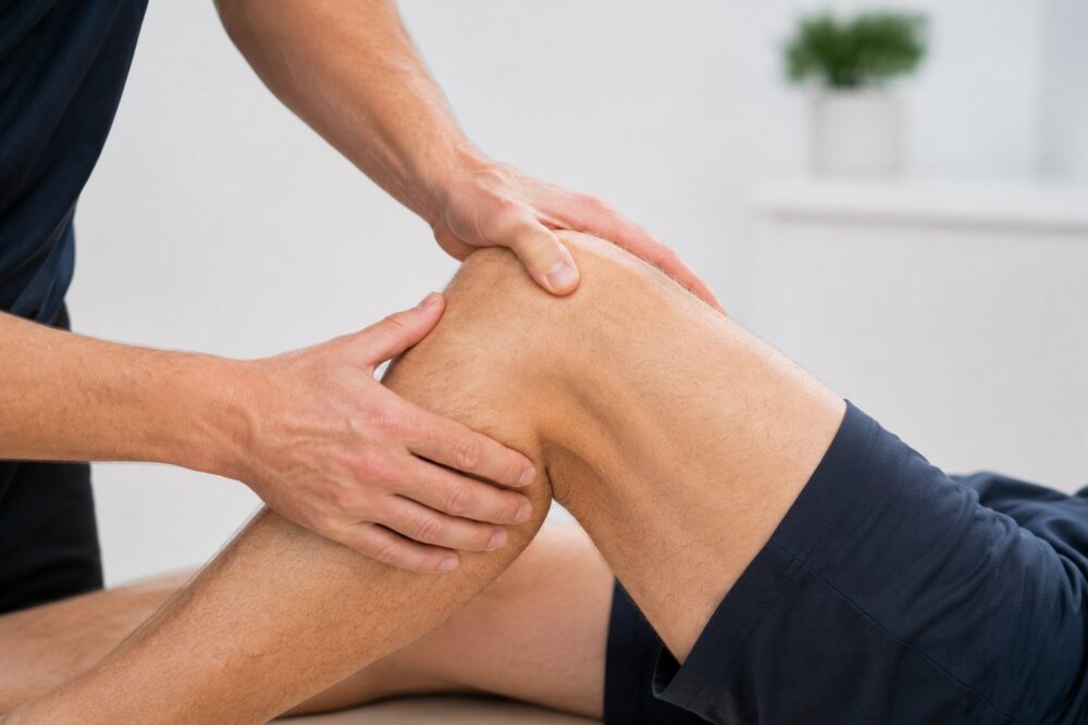 Knieonderzoek knieartrose Spine Clinics