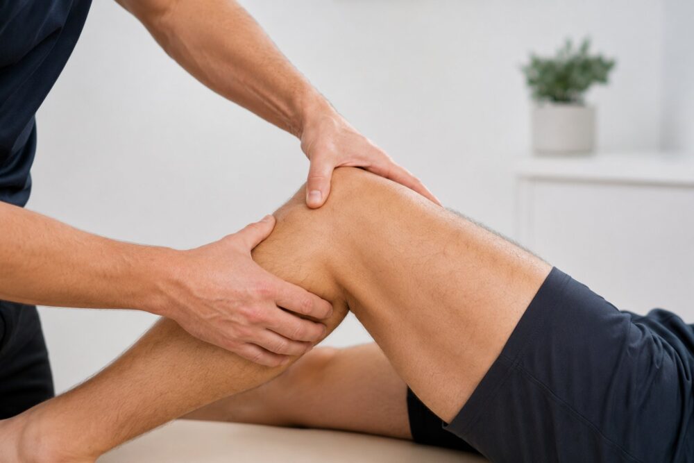 Knieonderzoek runners knee Spine Clinics