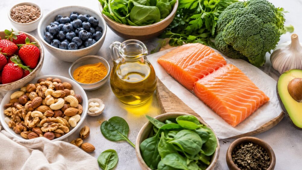Ontstekingsremmende voeding: vis, groenten, bessen, noten en olijfolie – Spine Clinics